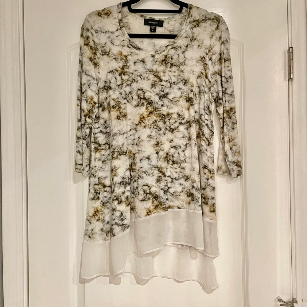 Karen Kane EUC size Large asymmetrical top